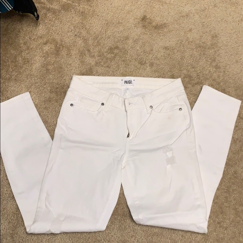 Paige denim jeans white.  Size 28